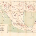 Mapa de ferrocarriles de México 1919