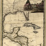 Mapa México, Luisiana y la Florida 1719